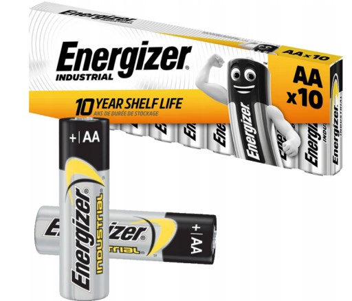 10x ALKALICKÁ BATÉRIA ENERGIZER INDUSTRIAL AA R6