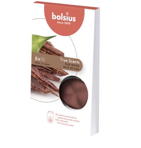 BOLSIUS Agarwood vonný vosk 6 ks