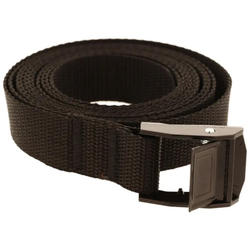 Upínací opasok 25 mm x 150 cm s čiernou samouzamykacou prackou 250 kg TAP
