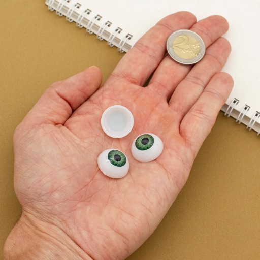 Oči na hračky plastové 20x10mm 4 páry