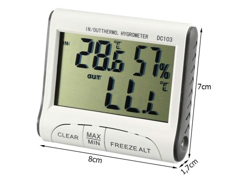 METEOROLOGICKÁ STANICA POČASIE TEPLOMER HYGROMETER SNÍMAČ
