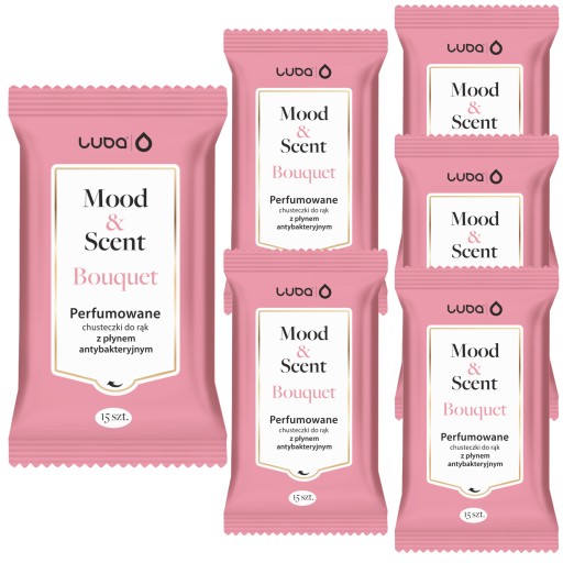 Utierky MOOD&SCENT s antibakteriálnou tekutinou