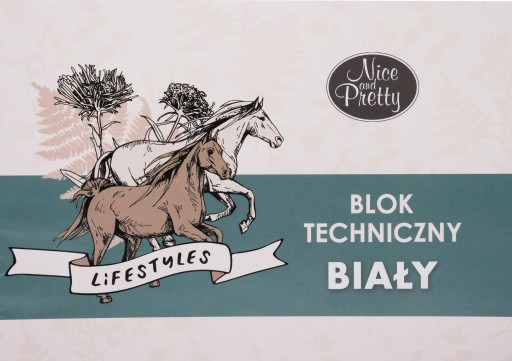 TECHNICKÝ BLOK, BIELY, FORMÁT A4, 10 LISTOV, KONÍKY