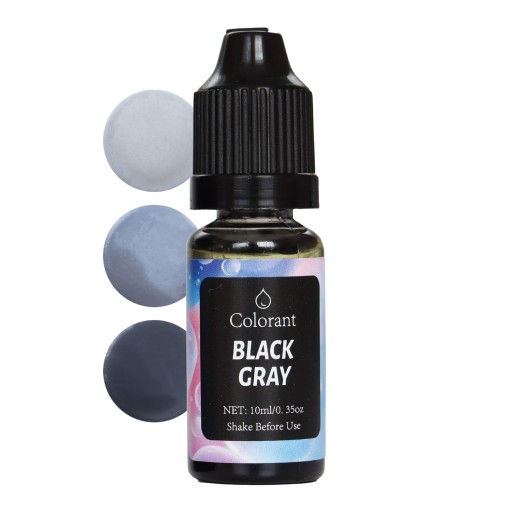 Tekuté farbivo na sviečky, parafínový vosk, tekutý grafitový pigment 10 ml