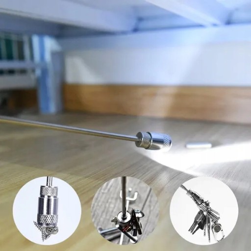 MAGNETICKÝ UCHOVÁVAČ, TELESKOPICKÝ MAGNET S LAMPOU