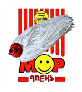 Hrot mopu z bavlnenej šnúry 250 g biely