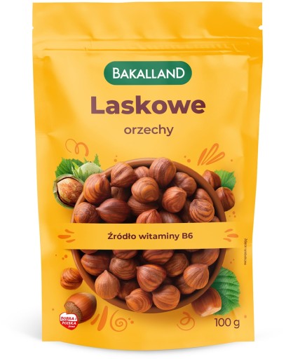 Lieskové orechy, celé Bakallandské orechy, 100g, prírodné, PRÉMIOVÁ KVALITA