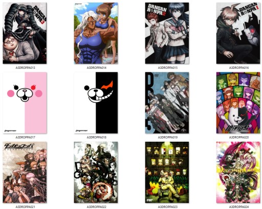 Plagát A3 Manga Anime Danganronpa VEĽKÝ VÝBER