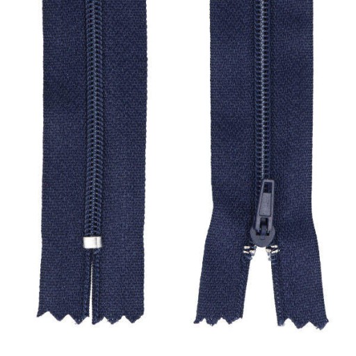 ŠPIRÁLOVÝ Zips #3 TENKÝ - 18 CM - NÁMORNÍCKA MODRÁ