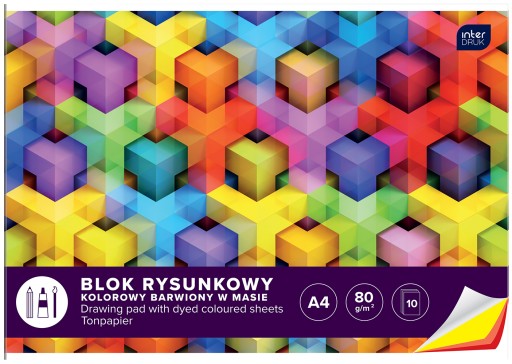Interprint, farebný blok A4, 10 listov