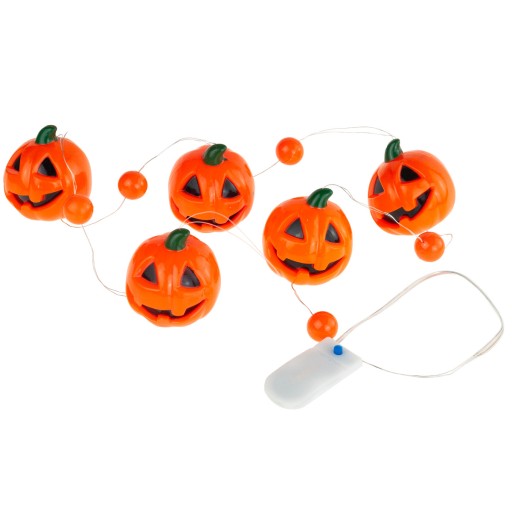 LED REŤAZ HALLOWEEN GARLAND SVIETIACA TEKVICA 5 KS