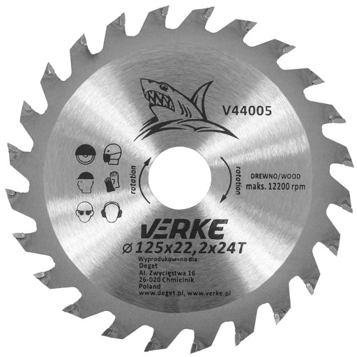 WIDIA KOTOUČOVÝ PÍLOVÝ LIST NA REZANIE DREVENÝCH STROMOV 125 mm x 22,2 24T WIDIA
