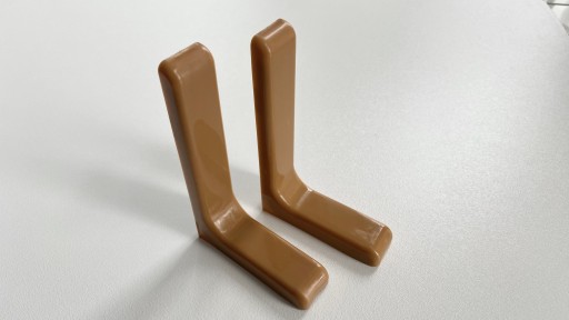 Konzola LEO podpera police 12cm svetlohnedá 2 ks
