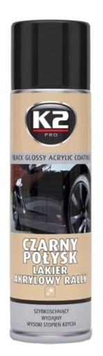 K2 AKRYLOVÝ LESK ČIERNY LESK 500 ML SPREJ