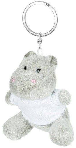 Maskot Keychain Hippopotamus Patsy v tričku - 8cm