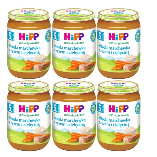 Mrkvovo-ryžový krém s teľacím HiPP BIO 190g