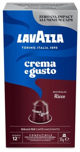 Lavazza Nespresso hliníkové kapsuly RICCO kapsuly 10 ks