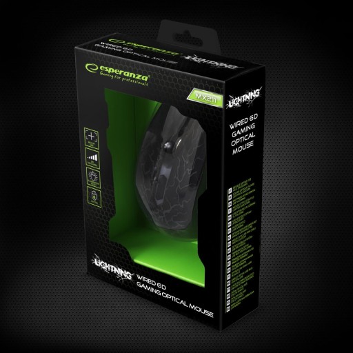6D OPTICKÁ USB KÁBLOVÁ HERNÁ MYŠ MX211