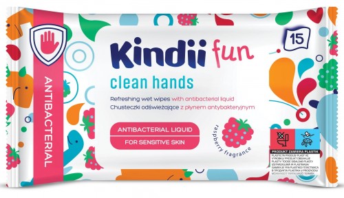 KINDII OSVIEŽUJÚCE Utierky FUN 15 ks