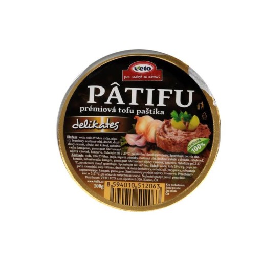 Prírodná paštéta Patifu 100g Veto