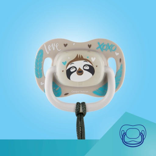 Canpol Silikónový cumlík 6-18m symetrický EXOTICKÝ