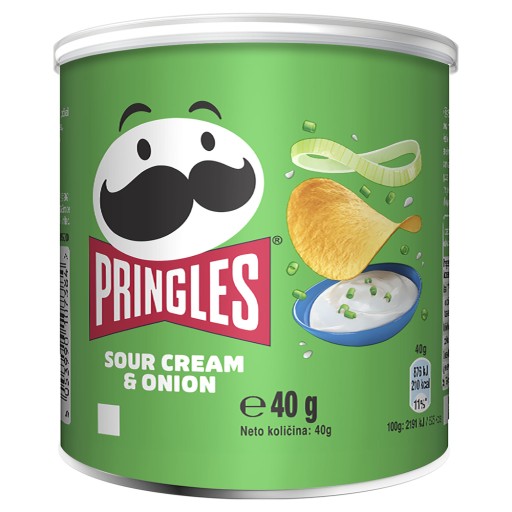 Pringles kyslá smotana a cibuľové lupienky Kyslá cibuľa a syr 40 g