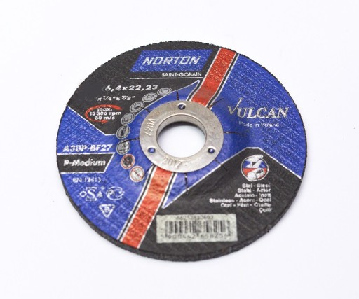 NORTON Vulc kovový brúsny kotúč 6,4x125