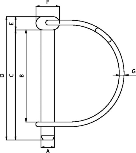 Rúrková závlačka, 10x60 mm LP1070KR