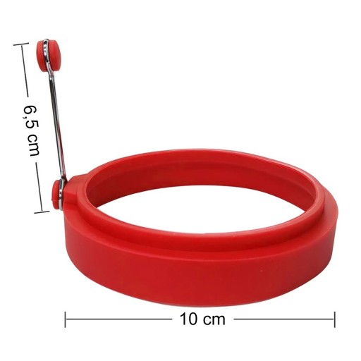 Okrúhla silikónová forma na vajíčka a palacinky, 10 cm, Rossner