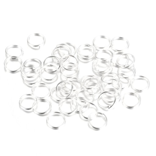 LINKS BUŇKY 4mm MONTÁŽNE KRÚŽKY 100ks SVET