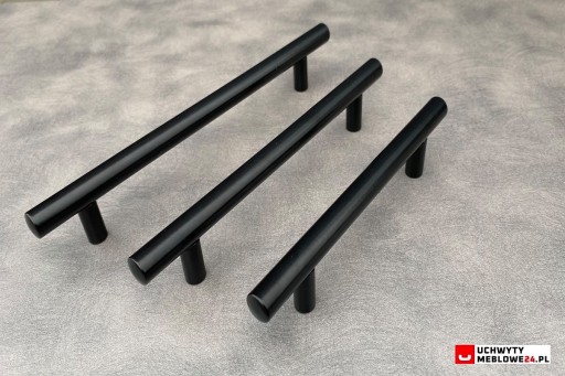 Nábytková úchytka Zábradlie matná čierna LOFT L-156 mm