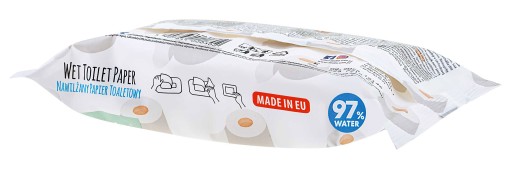 Akuku vlhčený toaletný papier pre deti a dospelých 1 balenie po 50 ks