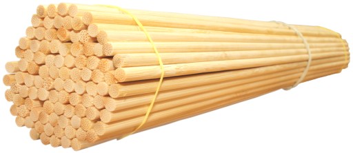 Tyčinky Tyčinky 38cm 4mm Bambusové guľaté 20ks.