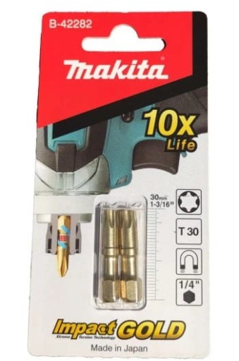 Nárazové bity Makita Impact Gold 2 ks B-42282