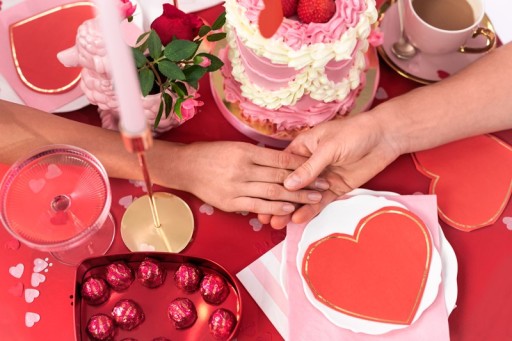KONFETY RUŽOVÉ SRDCE SRDCE SVADOBNÁ VÝZDOBA VALENTÍN 15G