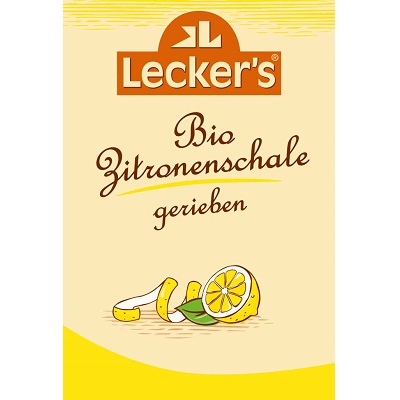 LECKER'S Nastrúhaná citrónová kôra (15g) - BIO
