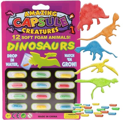 MAGICKÉ KAPSULKY RASTÚCE VO VODE - DINOSAURY