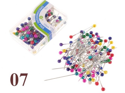 OZDOBNÉ PERLY ŠPIČKY, BALENIE 100, 3,6CM DLHÉ - 07