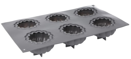 SILIKÓNOVÁ FORMA monoporcia 3D Kvapka NA PEČENIE veľký vzor 6 ks