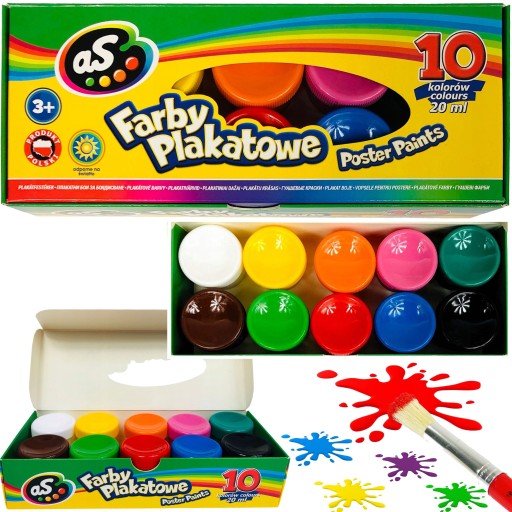 ASTRA SCHOOL FARBY NA PLAKÁT AKO 10 FARIEB 20 ml