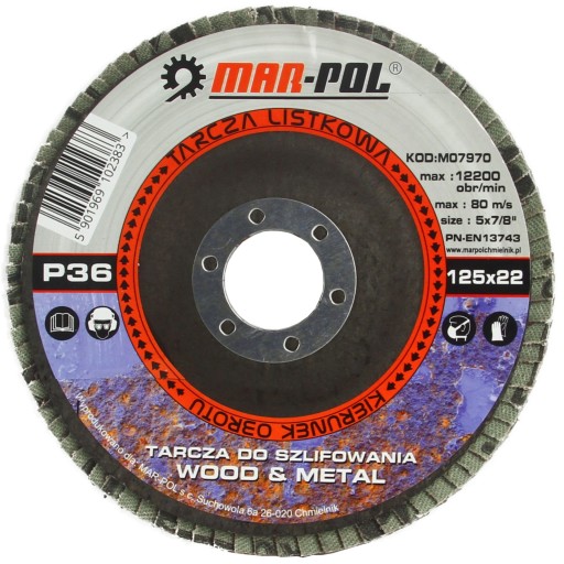 KLAPAČKOVÝ KOTOUČ KLAPAČKOVÝ BRÚSNY KOTOÚČ 125mm GR 80