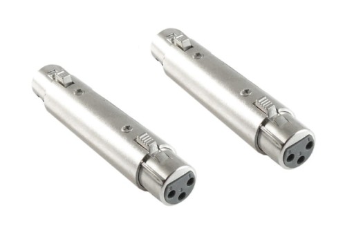 Adaptér XLR zásuvka 3pinový dvojitý konektor (5164)