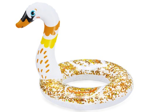 Bestway Swimming ring labuť trblietky 61cm 36306