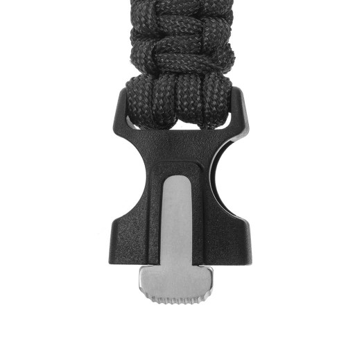 Badger Outdoor Paracord náramok so zapaľovačom - čierny