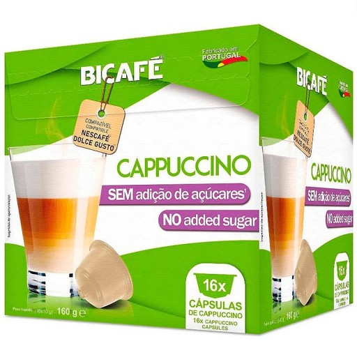 Bicafe CAPPUCCINO bez cukru pre Dolce Gusto 16