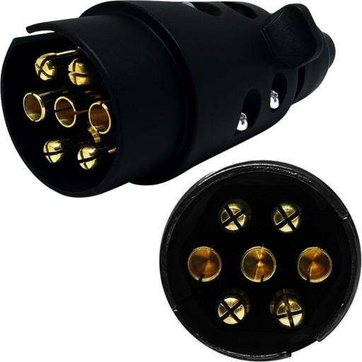 ELEKTRICKÁ ZÁSTRČKA PRÍVESNÁ ZÁSTRČKA UNIVERZÁLNA PLASTOVÁ 12V 7PIN