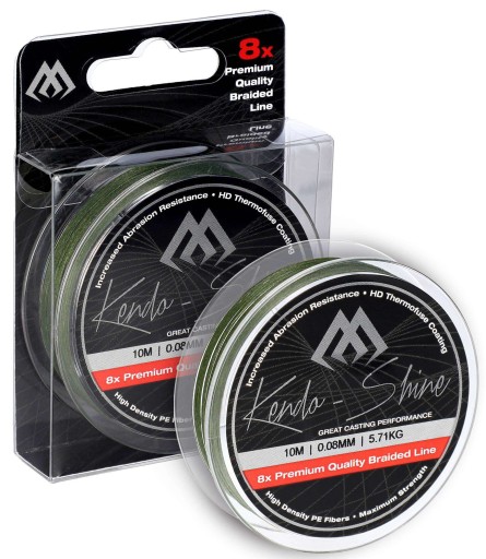 MIKADO Kendo Shine vrkoč 8x 0,14mm 10m ZELENÁ