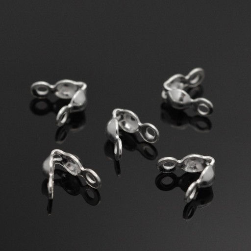Strieborné 925 lapače Hroty Svorky 6,5x3mm 2 ks