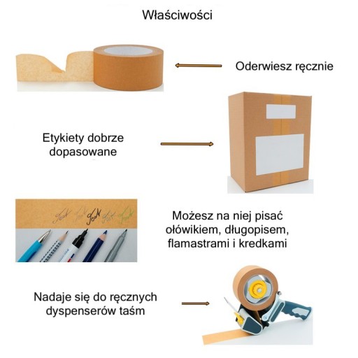 BALiaca PÁSKA 50m/50mm tavný papier hnedý 1ks