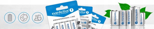 alkalické batérie everActive Pro AAA LR03 10 ks